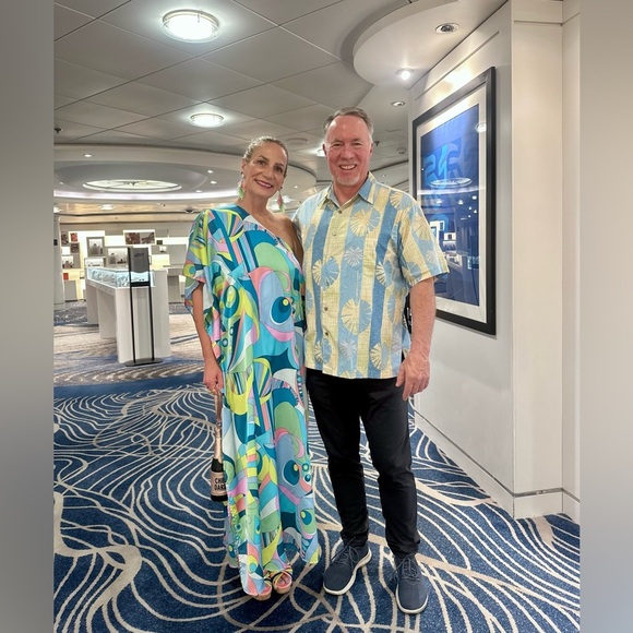 Show Me Your Mumu Tropez One-Shoulder Dress with Abstract Pattern M - Picture 4 of 4